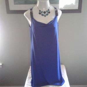 👗 Michael Kors Drape Neck Dress w/Shoulder Buckle
